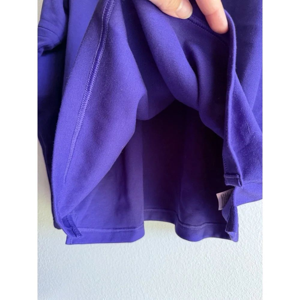 New LSU Tigers Shirt Womens XL Purple Nike Dri-Fit Long Sleeve 1/4 Zip NCAA